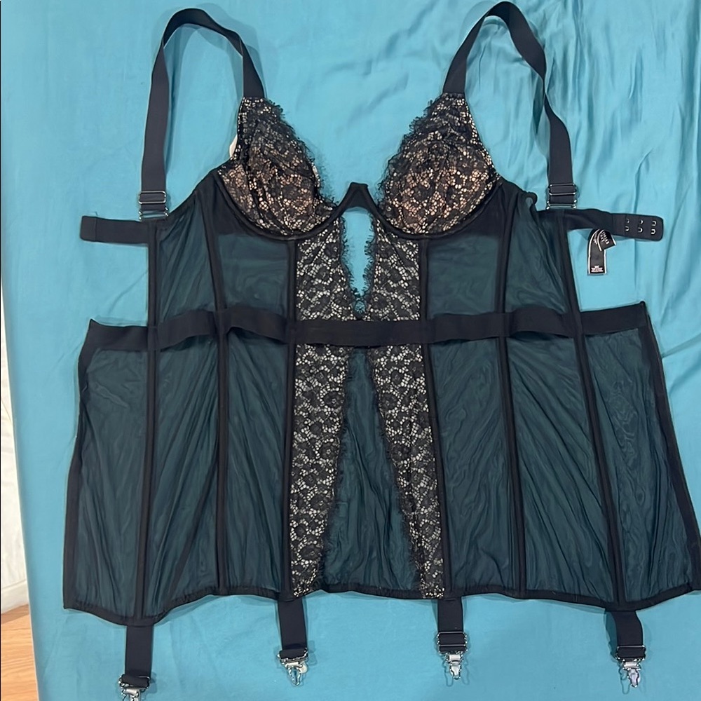 Victoria's Secret Black Lace Bra with Adjustable Straps